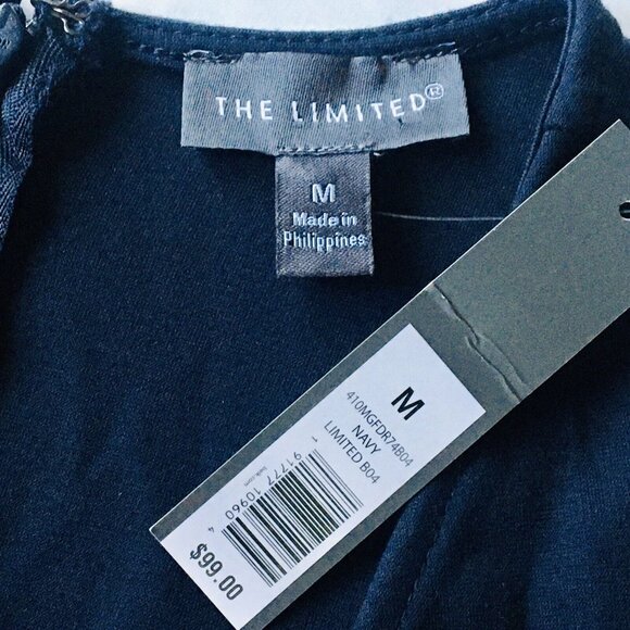 The Limited Women's Navy‎ Blue Ponte Dress Size Medium - Picture 6 of 9
